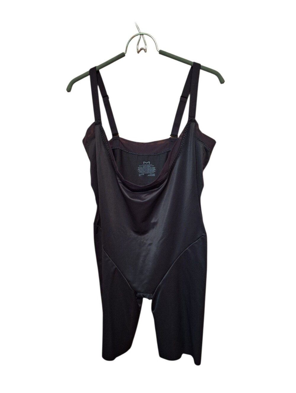 Maidenform Black Shapewear Bodysuit with Adjustable Straps Ladies Plus Size 2XL